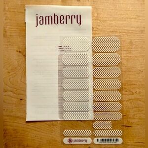 White Chevron on Clear by Jamberry